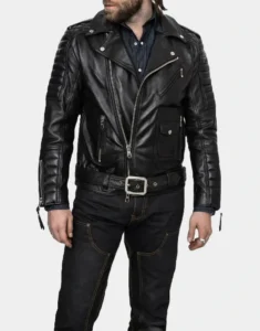 belvedere leather jacket for male