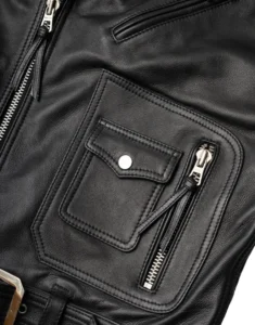 GL Black Leather Jacket for Men