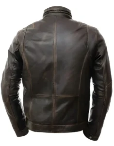 Men’s Genuine Lambskin Motorcycle Leather Jacket -Pure Lambskin Leather