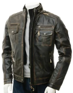 boys’s Genuine Lambskin Motorcycle Leather Jacket -Pure Lambskin Leather