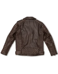 Belvedere Brown Leather Jacket for Men