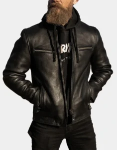 Daytona Black Biker Leather Jacket