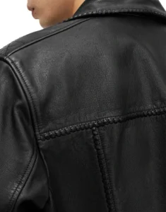 Whipstitch Leather Jacket