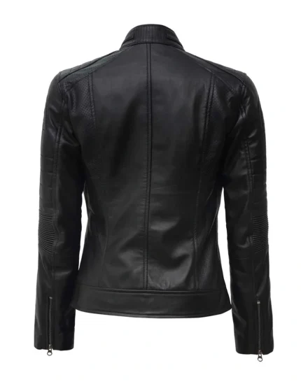 Austin Brown & Black Motorcycle Leather Jacket