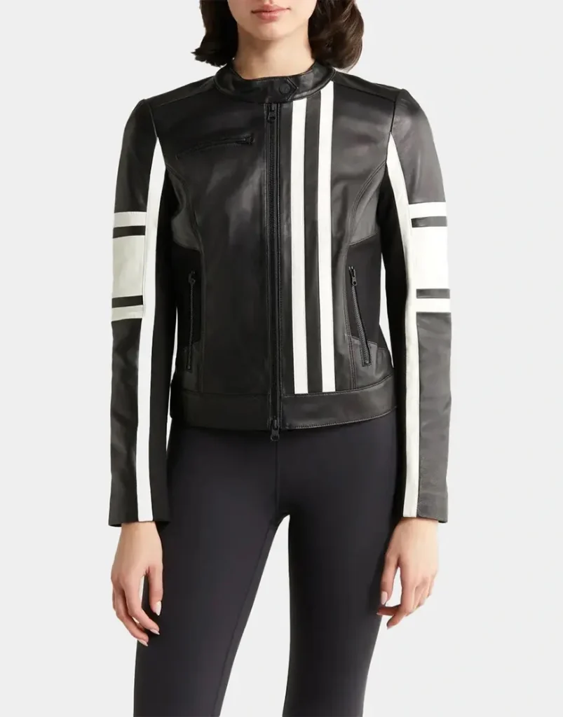 stylish leather racer jackets