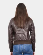 DR514 Leather Classic Bomber Jacket by gloss leather