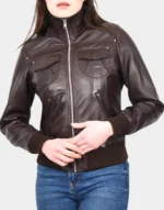 GL's DR514 Leather Classic Bomber Jacket