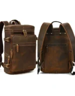 Stylish Leather Backpack brown color by Gloss Leather