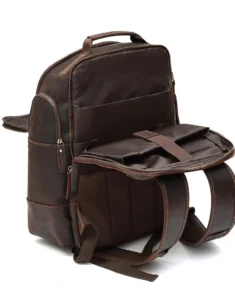 Standard Leather Bag with Multiple Compartments by Gloss Leather for male