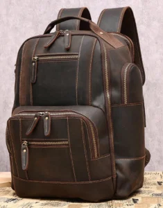 Standard Leather Bag with Multiple Compartments for boys