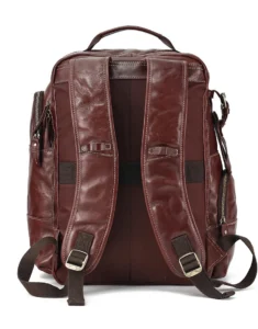 Leather Bag with Multiple Compartments by GL for male