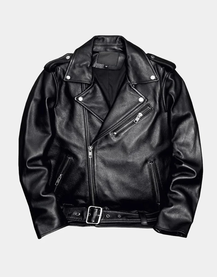 Gloss Leather's biker Rivets Genuine Leather Vest for men