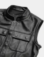 SOA Motorcycle Genuine Leather Vest