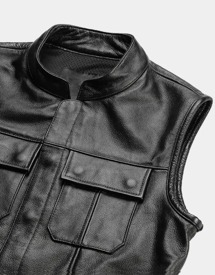SOA Motorcycle Genuine Leather Vest