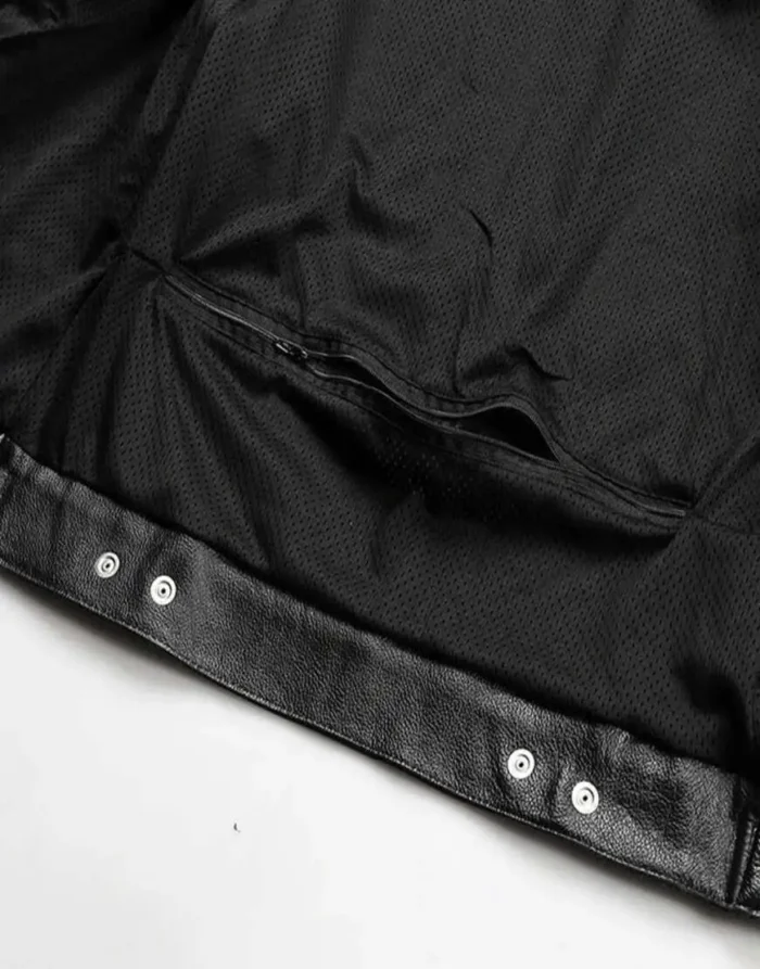 SOA Motorcycle Genuine Leather Vest For male