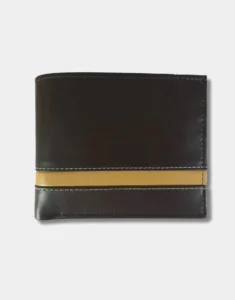 V-shaped Brown and Mustard Wallet by GL