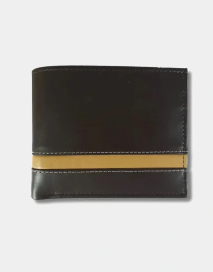 V-shaped Brown and Mustard Wallet by GL