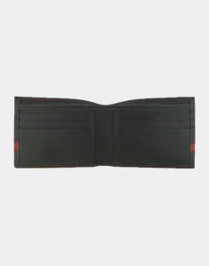 Classic Black and red leather Wallet for men