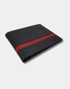 Classic Black and Red Men’s Wallet