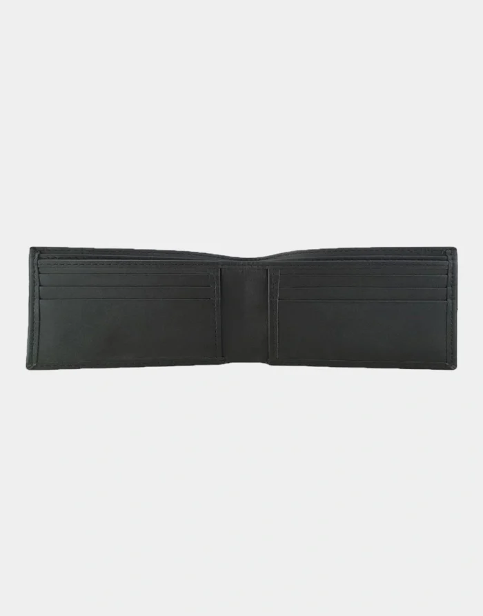 Gloss leather's Deft Black & Red Wallet for male