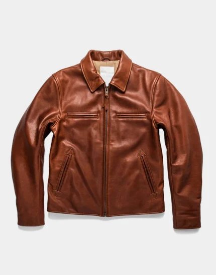 Brown Moto biker Jacket for Men