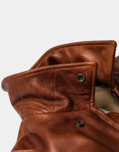 Brown Moto Leather Jacket for Men