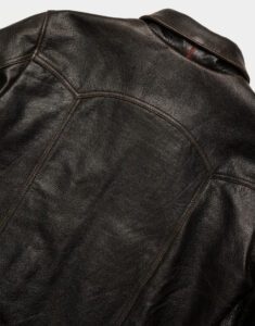 rugged coffee motorcycle jacket for men