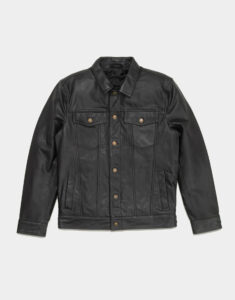 Driggs black biker jackets for men