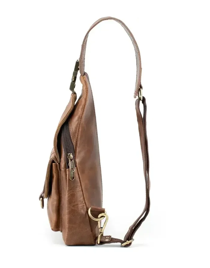 cross brown leather bag