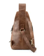 cross brown leather cross body bag