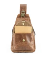 brown leather cross body bag