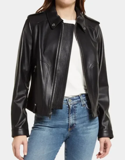 women leather jacket