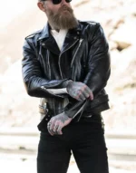 Tombstone Black Leather Jacket