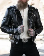 Tombstone Black Leather Jacket