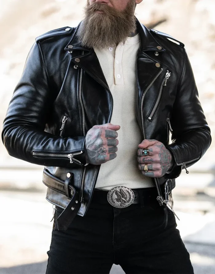 Tombstone Black Leather Jacket