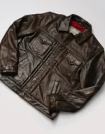 Men Brown Leather jacket