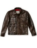 Men Brown Leather jacket