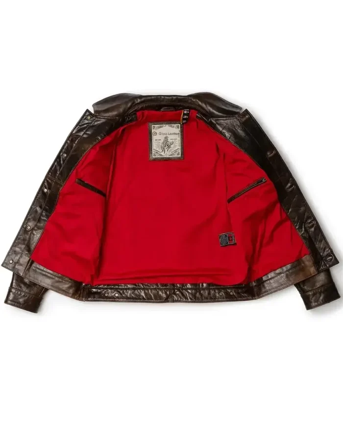 Men Brown Leather jacket