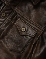 Men Brown Leather jacket