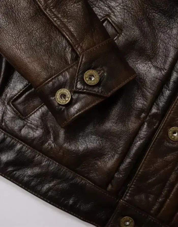 Men Brown Leather jacket