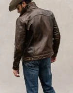 Men Brown Leather jacket