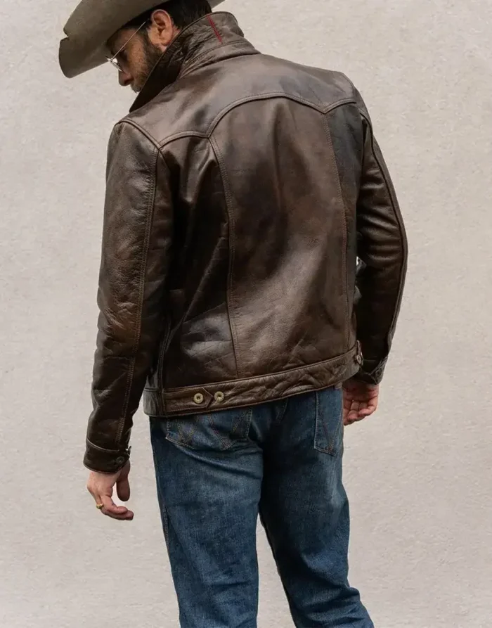 Men Brown Leather jacket