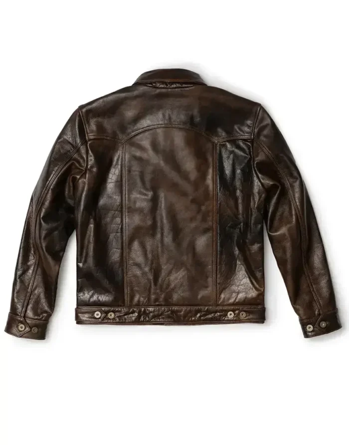 Men Brown Leather jacket