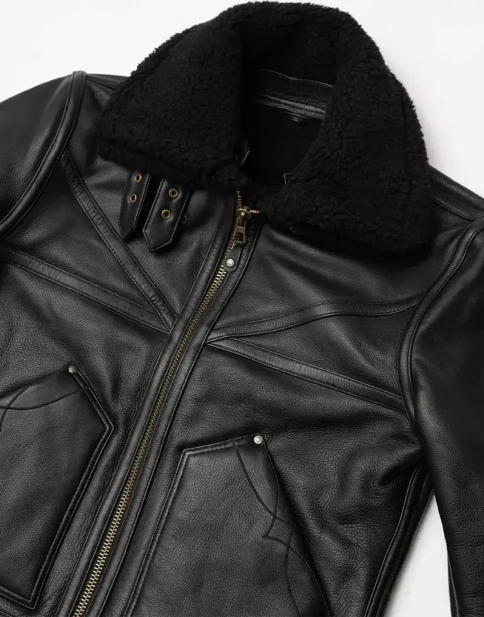 Grimshaw Black Leather Jacket