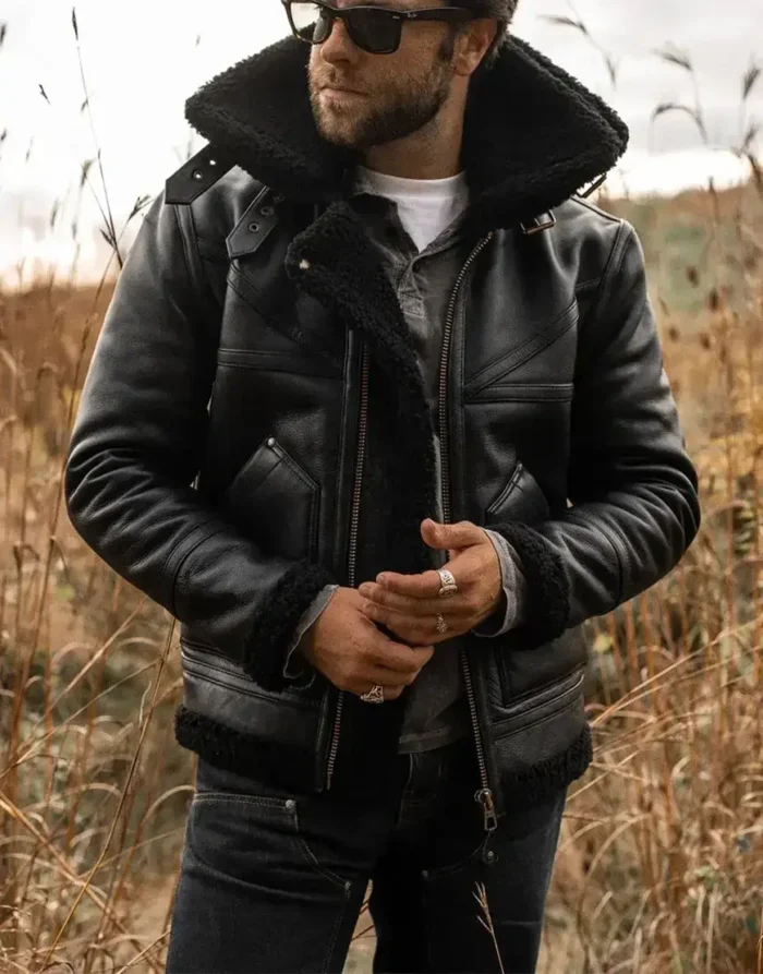 Grimshaw Black Leather Jacket