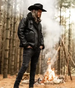 Grimshaw Black Leather Jacket