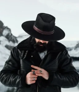 Grimshaw Black Leather Jacket
