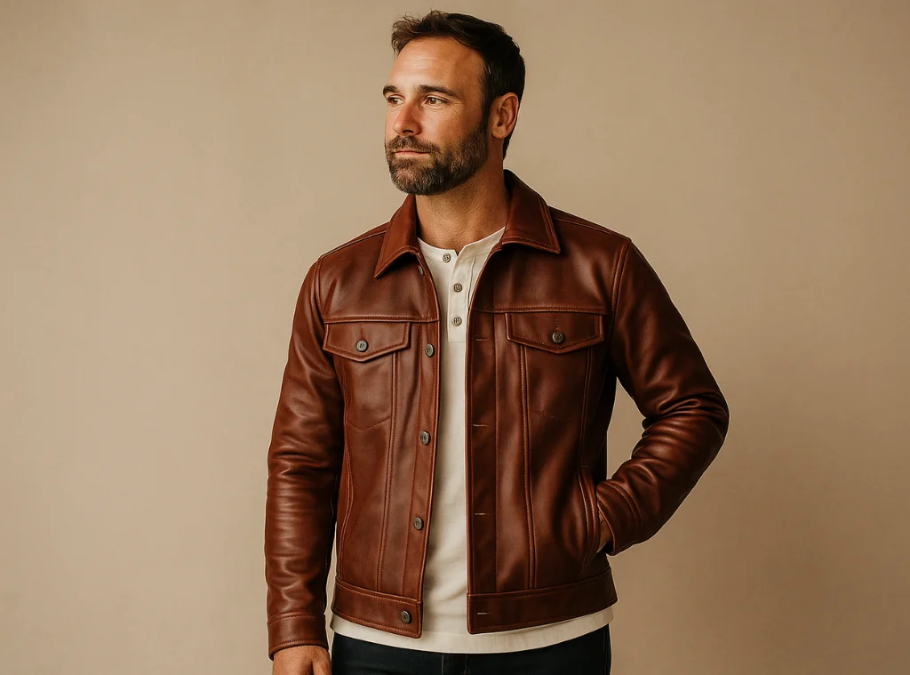 Timeless Style Redefined Men’s Leather Jacket by Gloss Leather