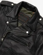 Nova Double Rider Black Leather Jacket