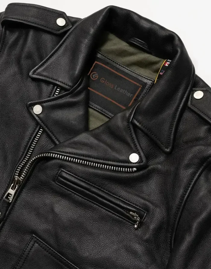 Nova Double Rider Black Leather Jacket